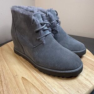 UGG women’s Classic Femme Lace Wedge shoes